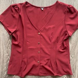 Maroon Blouse